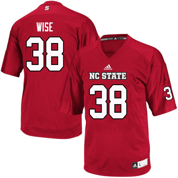 Men #38 Carson Wise NC State Wolfpack College Football Jerseys Sale-Red - Click Image to Close